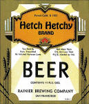 Hetch Hetchy Beer label Nov.1934