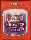 Horluck Draught Beer label, half-gal