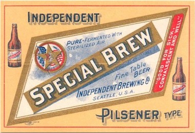 Independent Special Brew label