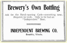 Independent Beer ad fromAug 1906