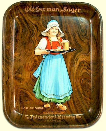 last Independent Brg. Co. beer tray c.1914 - image