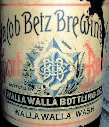 Jacob Betz Brewing Co. Export Beer label, c.1900