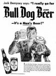 Jul 53 Bull Dog beer ad Jack Dempsey