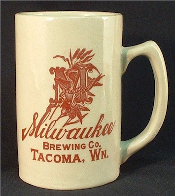 Milwaukee Brg. Co. stein Tacoma, ca.1891