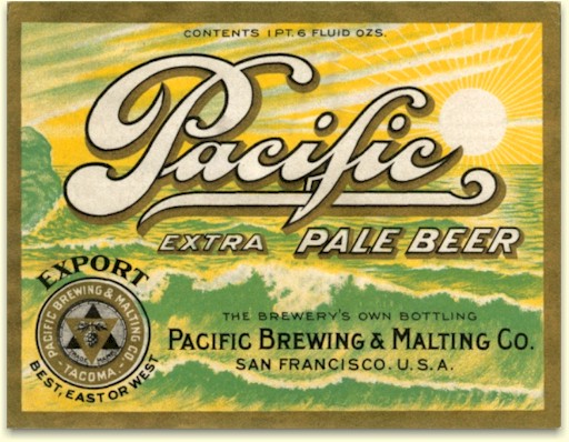 Pacific Extra Pale Beer label