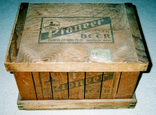 Labeled Pioneer beer bottles - photo