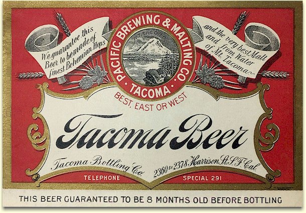 Tacoma Beer ad, ca.1905