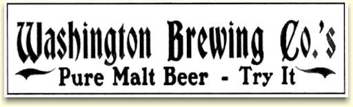 Wash. Brg. Co. ad for Pure Malt Beer 1903 - image