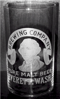 Washington Brewing Co. beer glass, c.1903 - image