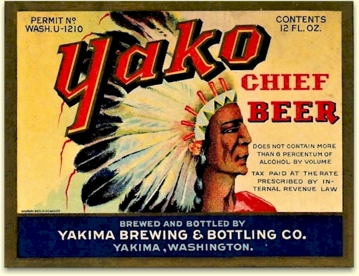 Yako Chief Beer label