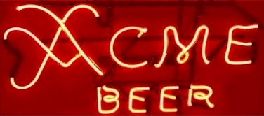 Acme neon in red