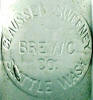 Clussen-Sweeney beer bottle, slug plate - image