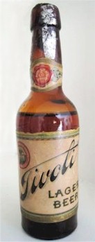 Tivoli Lager mini beer bottle
