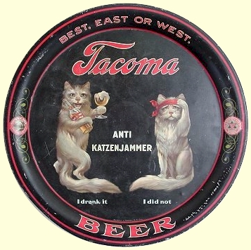 Tacoma Beer, Katzenjammer beer tray - image